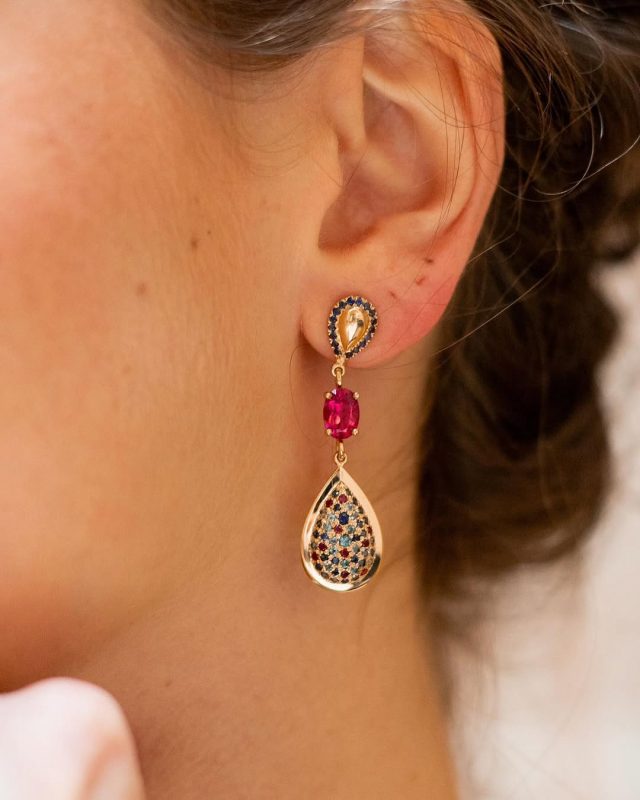 Boucle d'oreille artisanale